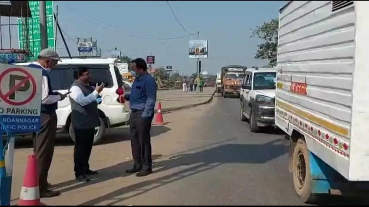 Durgapur Expressway heavy traffic jam