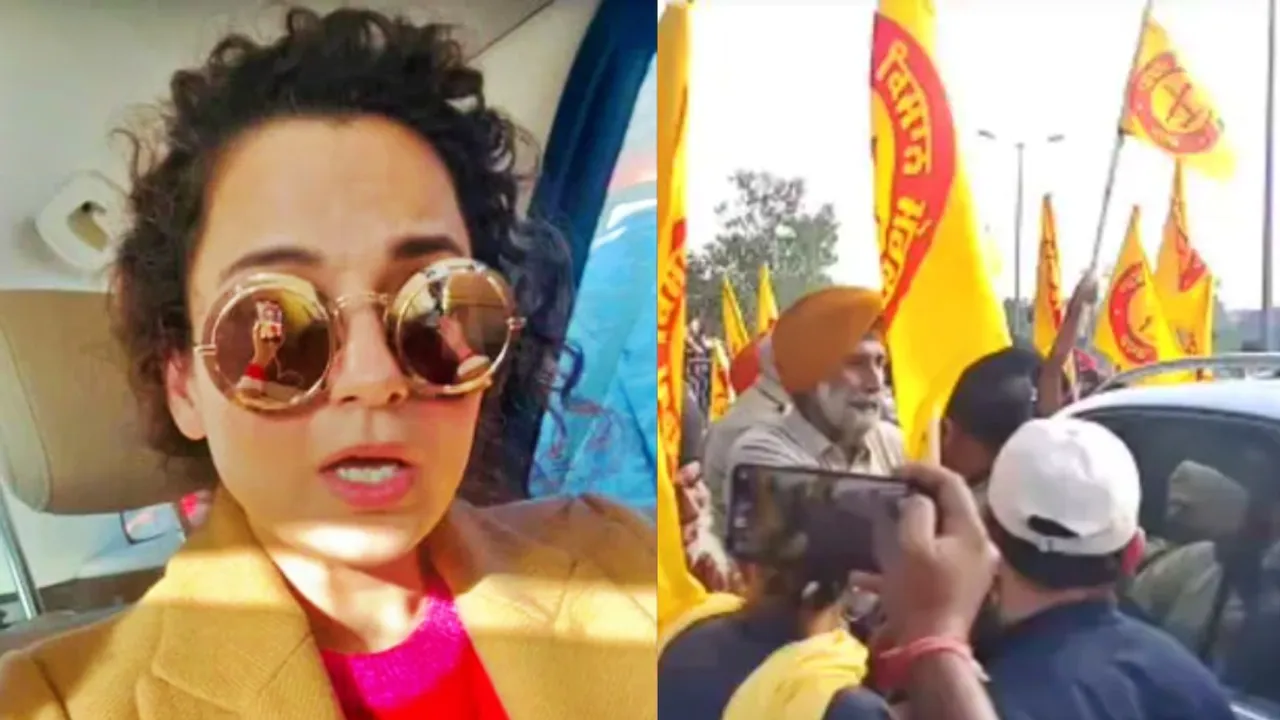 Kangana Ranaut, Kangana Ranaut in Punjab, Kangana Ranaut on Farmer's movement, কঙ্গনা রানাউত, কঙ্গনাকে ঘিরে কৃষকদের বিক্ষোভ, bengali news today