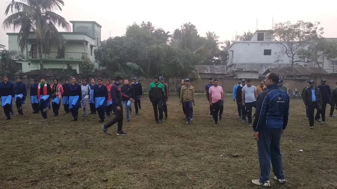 Fat police dissatisfied Mamata started physical training Maldar police