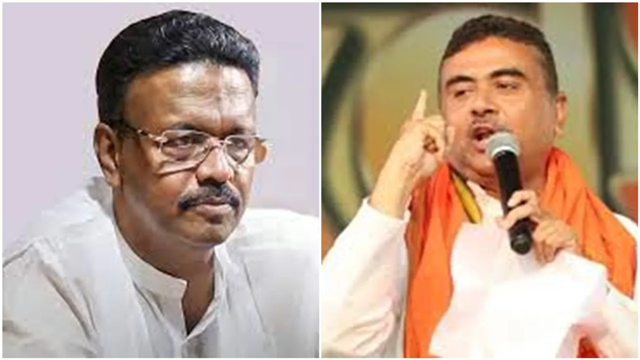 Bjp Mla Suvendu Adhikari criticise Kolkata Mayor Firhad Hakim at Nandigram