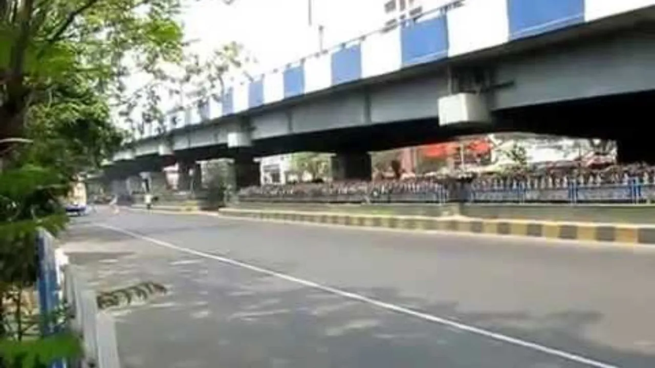 Flyover, Park Street, Kolkata Police