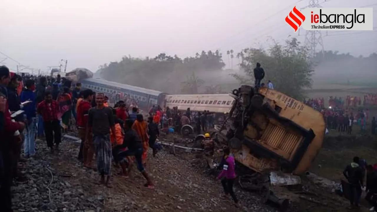 bikaner express derailed in North Bengal
