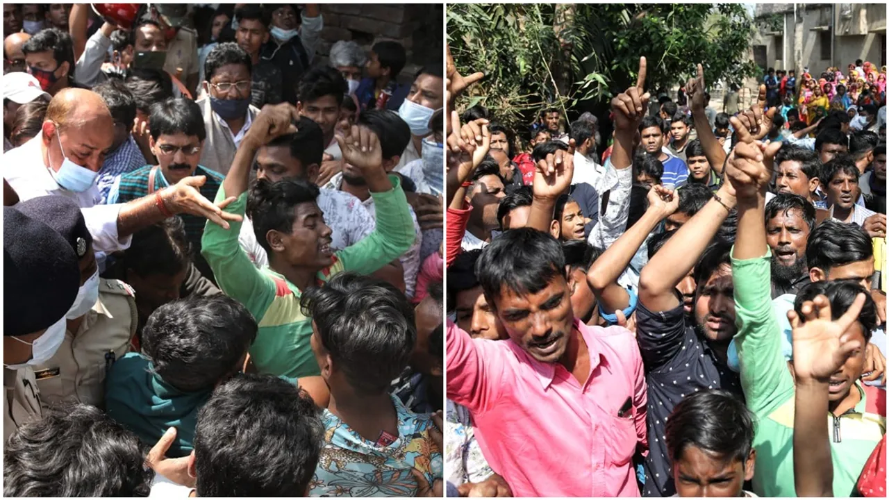 No confidence in state police, protests in front of ministers-MPs demanding CBI probe into Anis Khan's murder