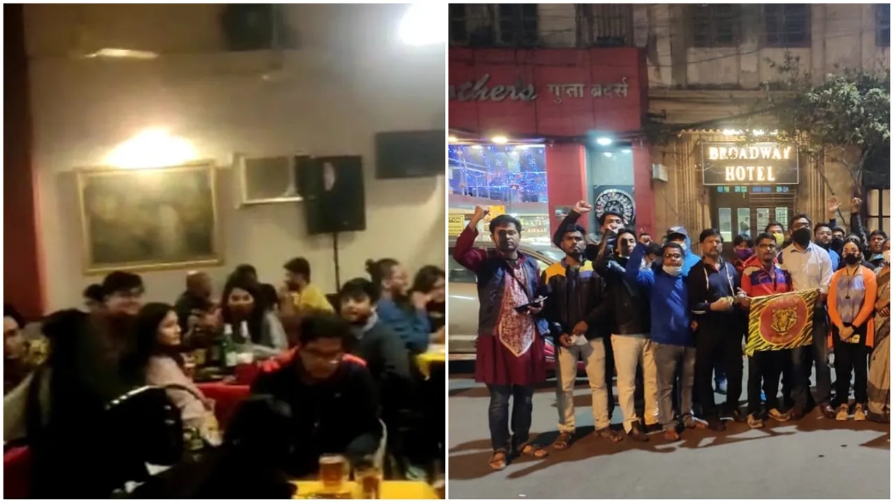 Due to the Bangla Pokhho movement, Bengali songs were again played in Kolkata restaurants