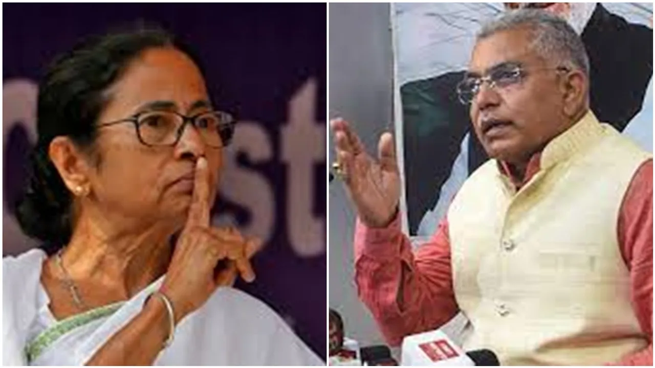 Bjp leader Dilip ghosh criticise Cm Mamata Banerjee for her Bangla Academy Award wining