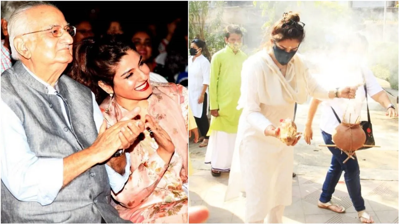 Raveena Tandon, Ravi Tandon last rites, রবিনা টন্ডন, রবি টন্ডনের শেষকৃত্য, bengali news today