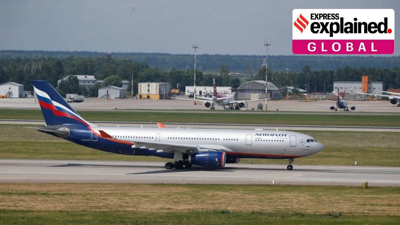 why russian planes to take long detours to fly out of country