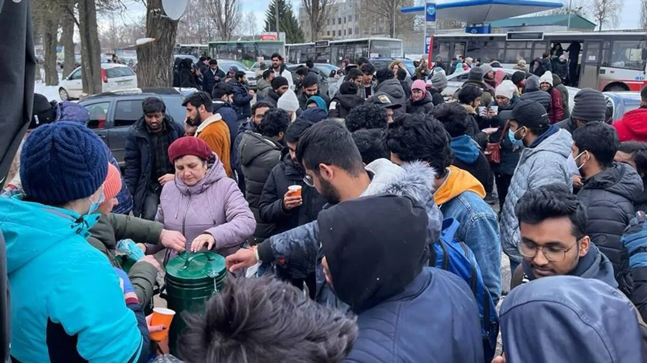 Indian students in Ukraine