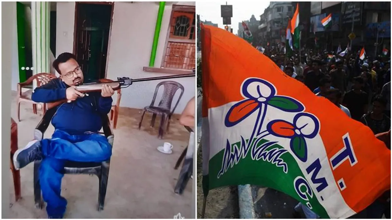 TMC youth leader posts pic with rifle, faces flack in Social Media