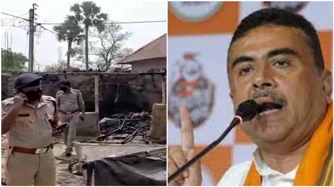 Bjp leader Suvendu Adhikari demanding central intervention regarding Rampurhat massacre