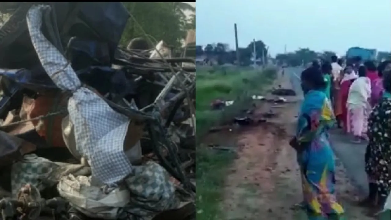 Dumper-Toto collides head-on on Burdwan-Bolpur national highway, five died