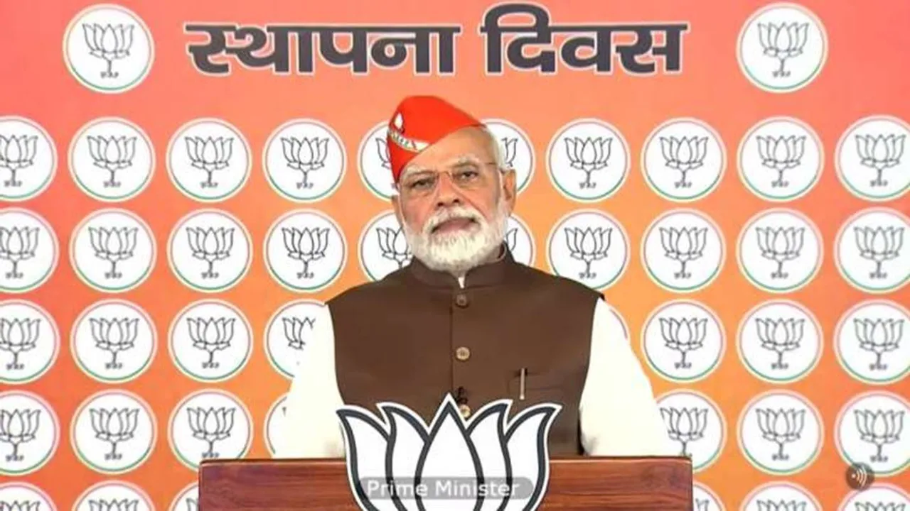 BJP Foundation Day, PM Narendra Modi