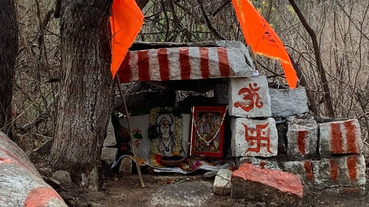 ‘Ram temple’ springs up inside University of Hyderabad, student organisations protest efforts to ‘saffronise’ the campus