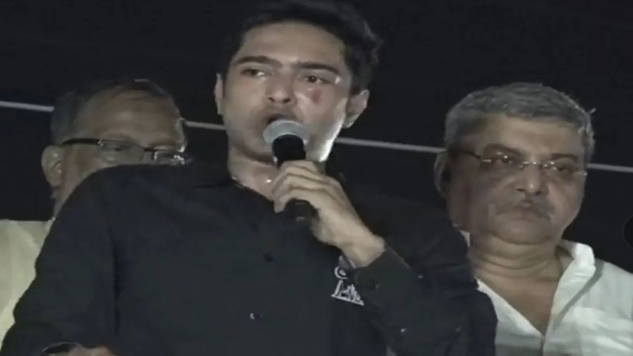 abhishek banerjee kalyan banerjee togather in asansol tmc campaign road show