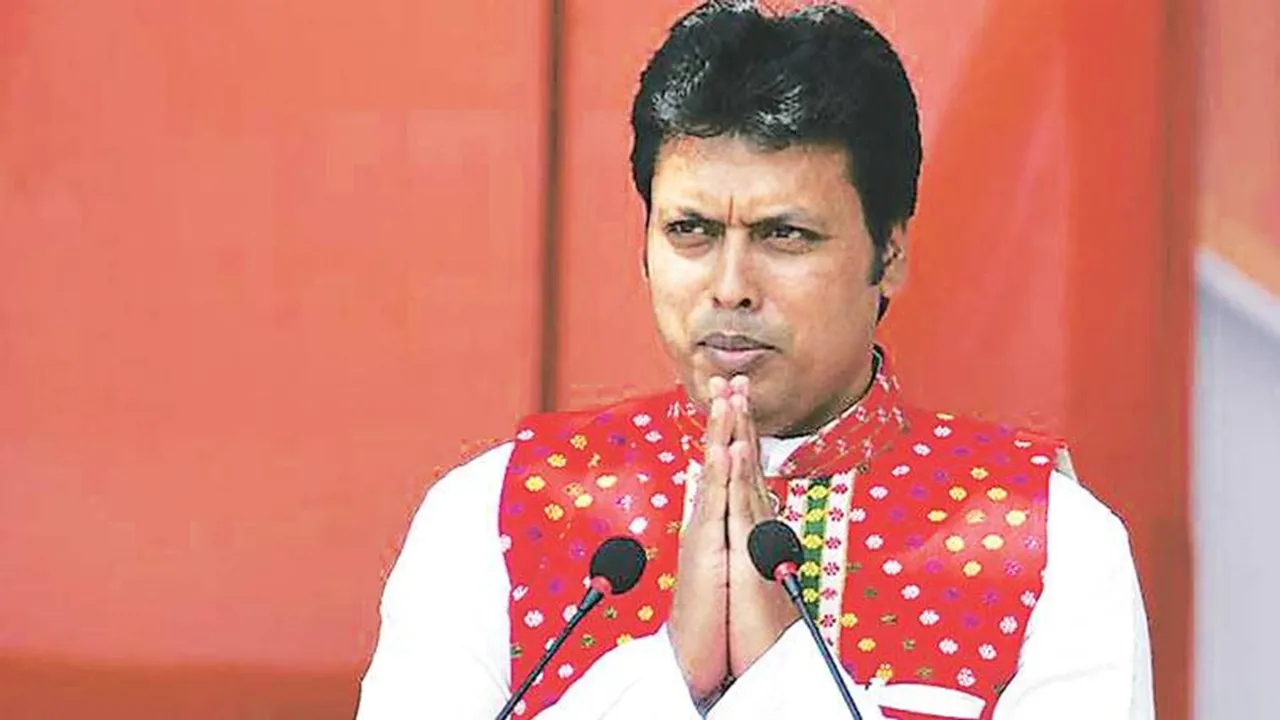 biplab deb resigns from tripura cm post