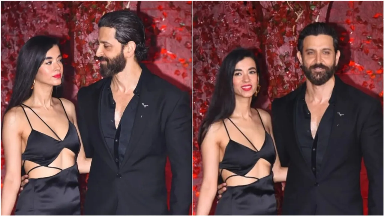 hrithik saba at karan's bday