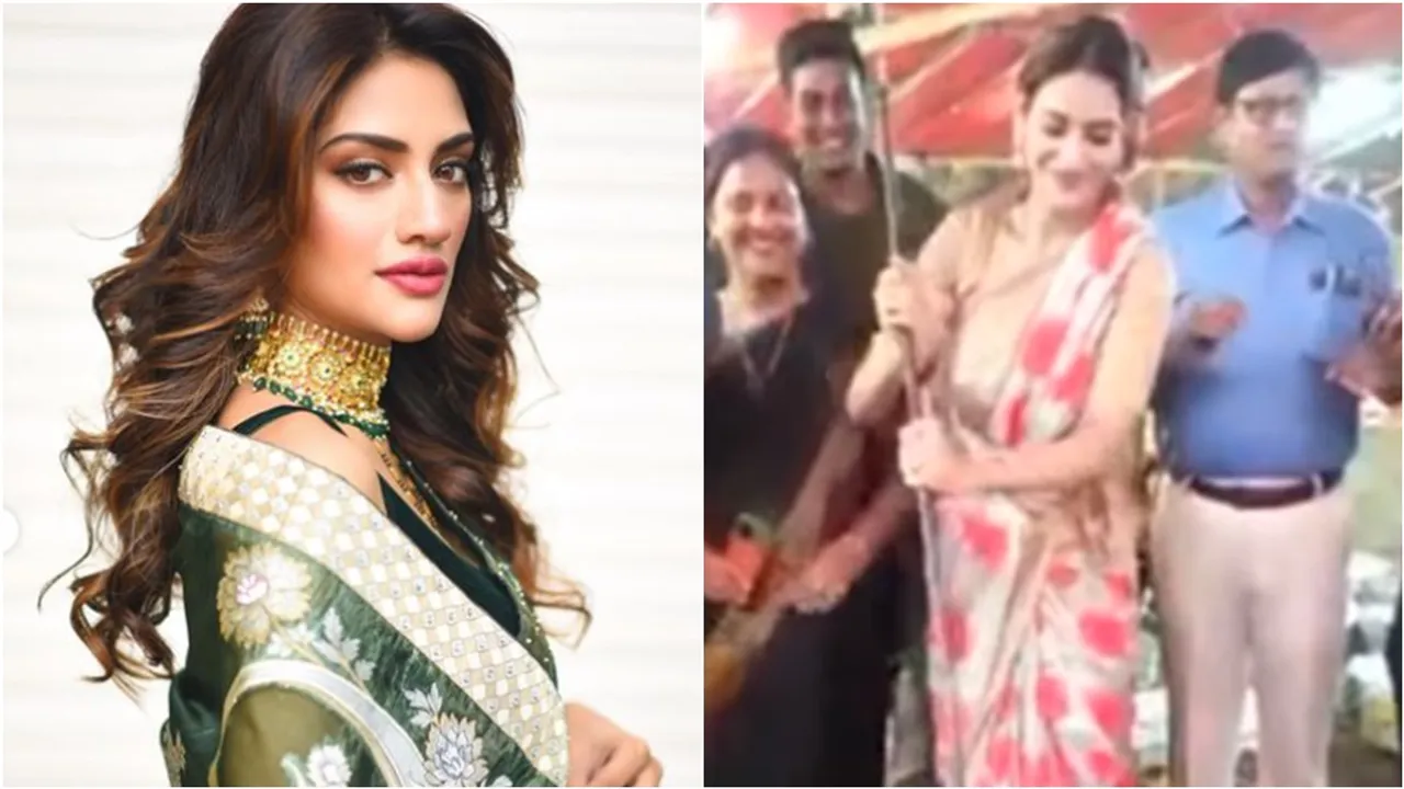 nusrat jahan- kali puja bhog