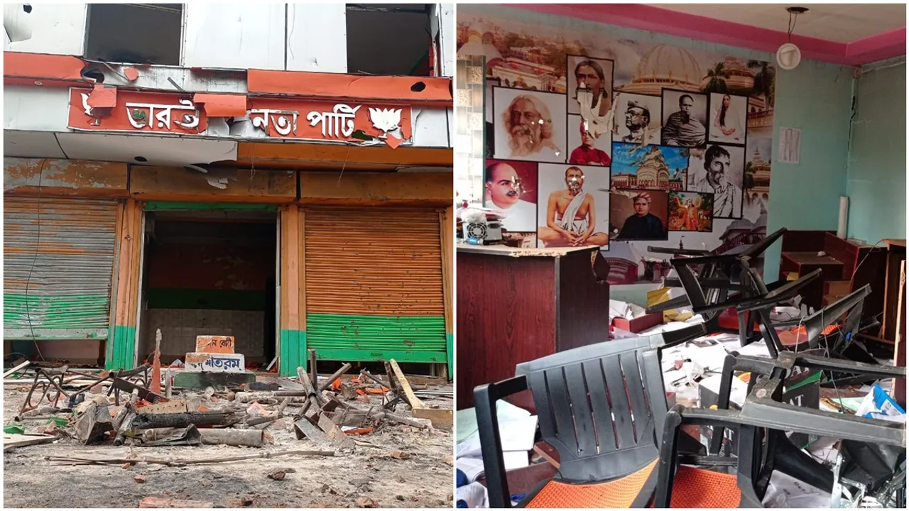 Violence in the name of protest in different areas of Howrah