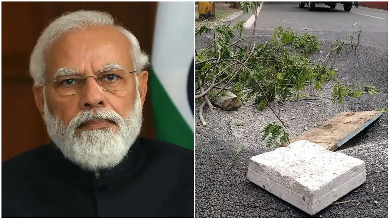 Bengaluru road, bangalore roads, asphalted Bangalore road, road cave in Bangalore, PM Modi visit Bangalore, Indian Express, Indian Express news, Jnana Bharthi Main Road, BBMP roads