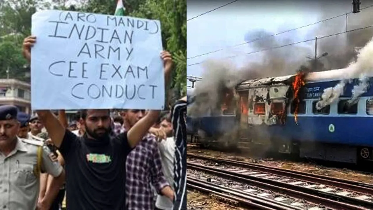 agnipath protests bihar hariyana telengana bangel updates