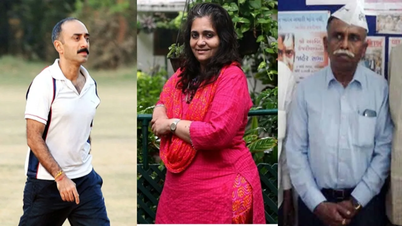 Teesta Setalvad, gujarat riots, gujarat police, RB Sreekumar, sanjiv bhatt, Setakvad Mumbai home, indian express"