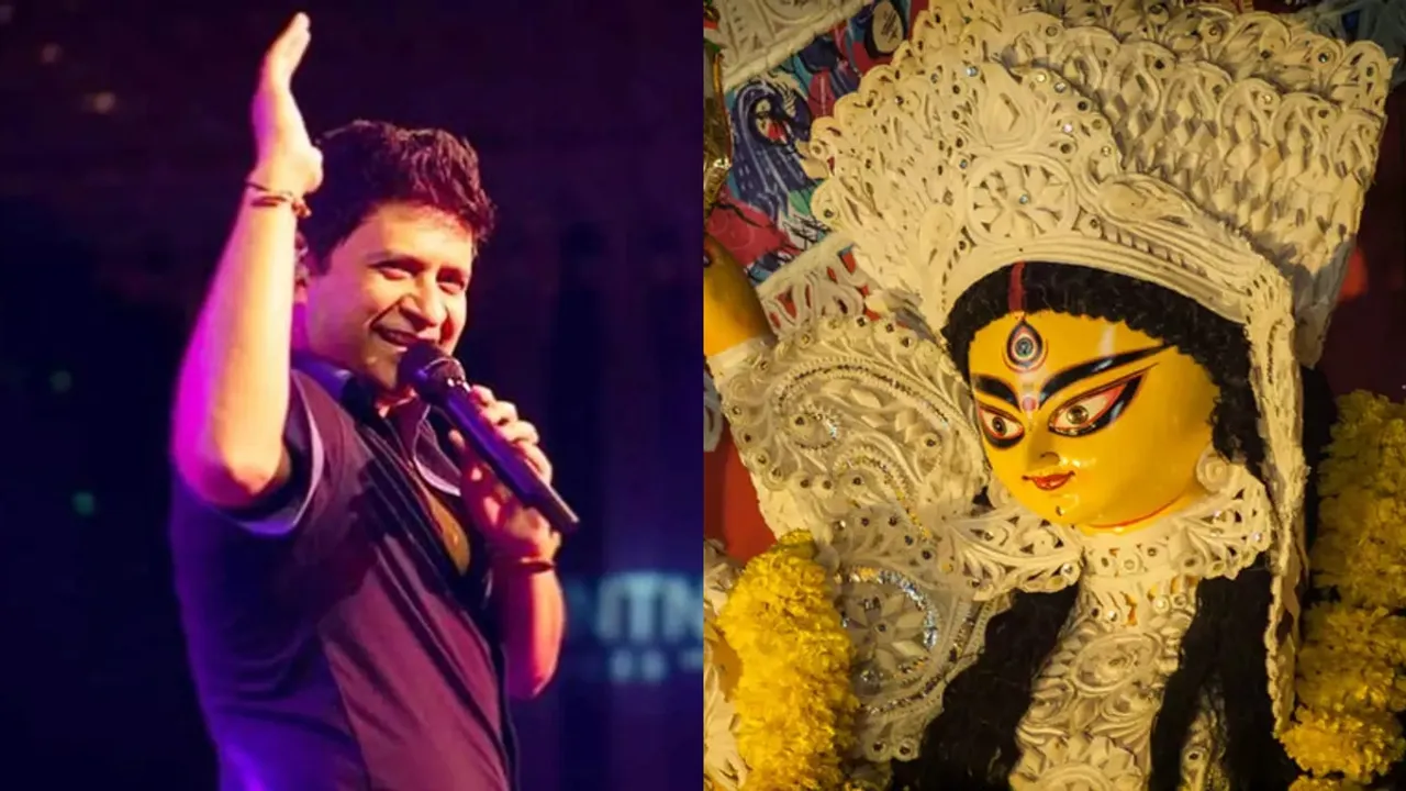 durga puja 2022 theme kabiraj bagan kk nazrul mancha, কেকে দুর্গাপুজো থিম ২০২২