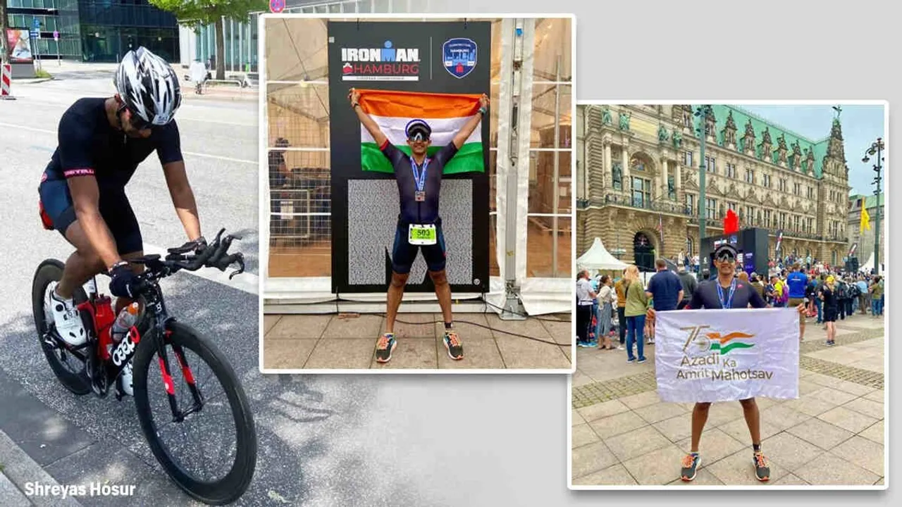 ironman triathlon, railway officer ironman, first railway ironman, Shreyas Hosur, railway, civil servant, triathlon, indian express