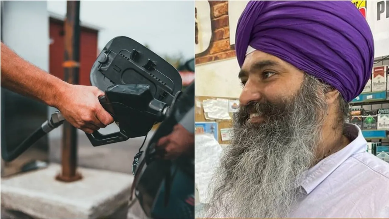 "fuel prise hike, inflation, high gas price, sikh man selling gas for loss, sikh gas station owner sells fuel cheap, good news, indian express