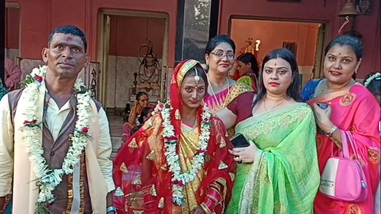 Arrangements were made for the marriage of a deaf and dumb girl at Durgapur