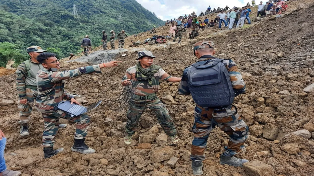 Rescue effort is continuing in Manipur landslide effected areas