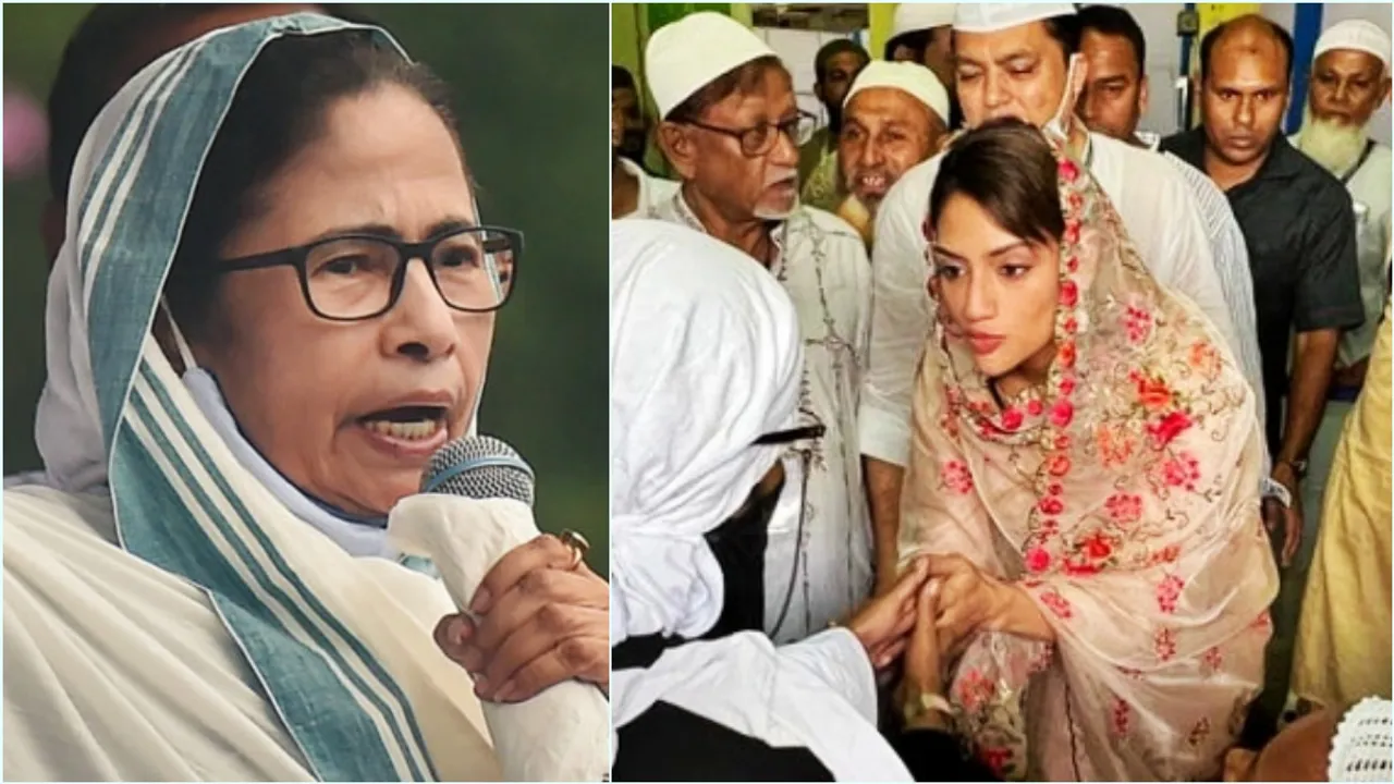 Actress MP Nusrat Jahan, Nusrat Jahan, Mamata banerjee, Nusrat Mamata, Haj Yatri, Haj Yatri from Bengal, Bengal SSC scam, Partha Chatterjee updates, TMC, নুসরত জাহান, মমতা বন্দ্যোপাধ্যায়, নুসরত মমতা, বাংলার হজযাত্রী, হজযাত্রার জন্য বিশেষ ব্যবস্থা তৃণমূলের, বাংলার SSC দুর্নীতি, পার্থ চট্টোপাধ্যায় তৃণমূল, Indian Express Entertainment News, Bengali News today
