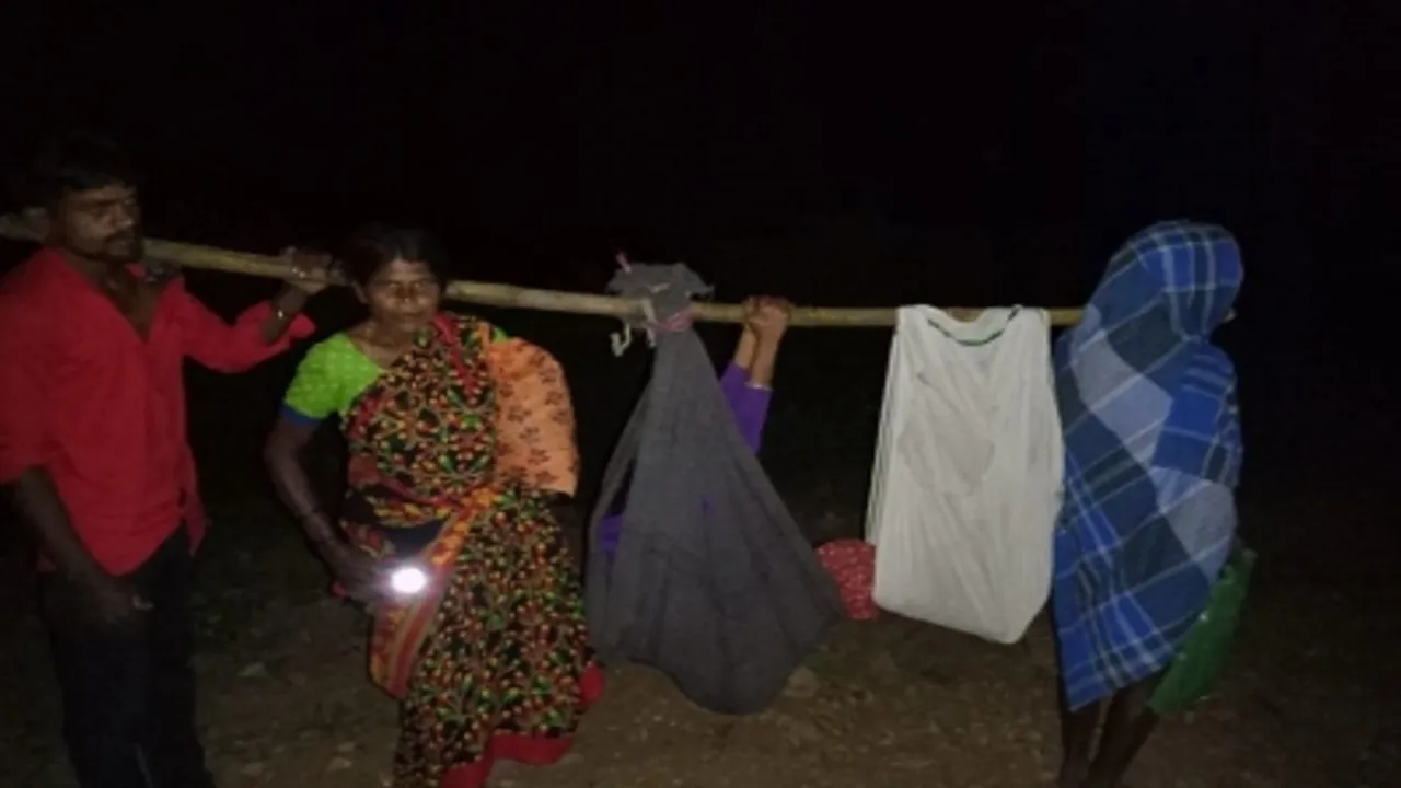 karnataka news, civic apathy, karnataka, shantala, pregnant, chamarajanagar