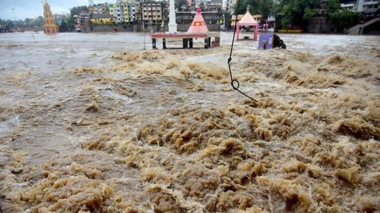 flood-hit town