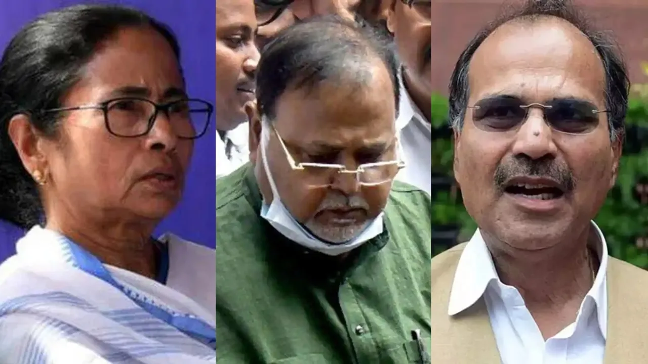 adhir chowdhury urges Mamata to sack partha chatterjee from ministership