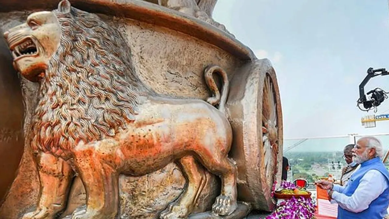 original national emblem designer visited zoo for months to observe lions says his family