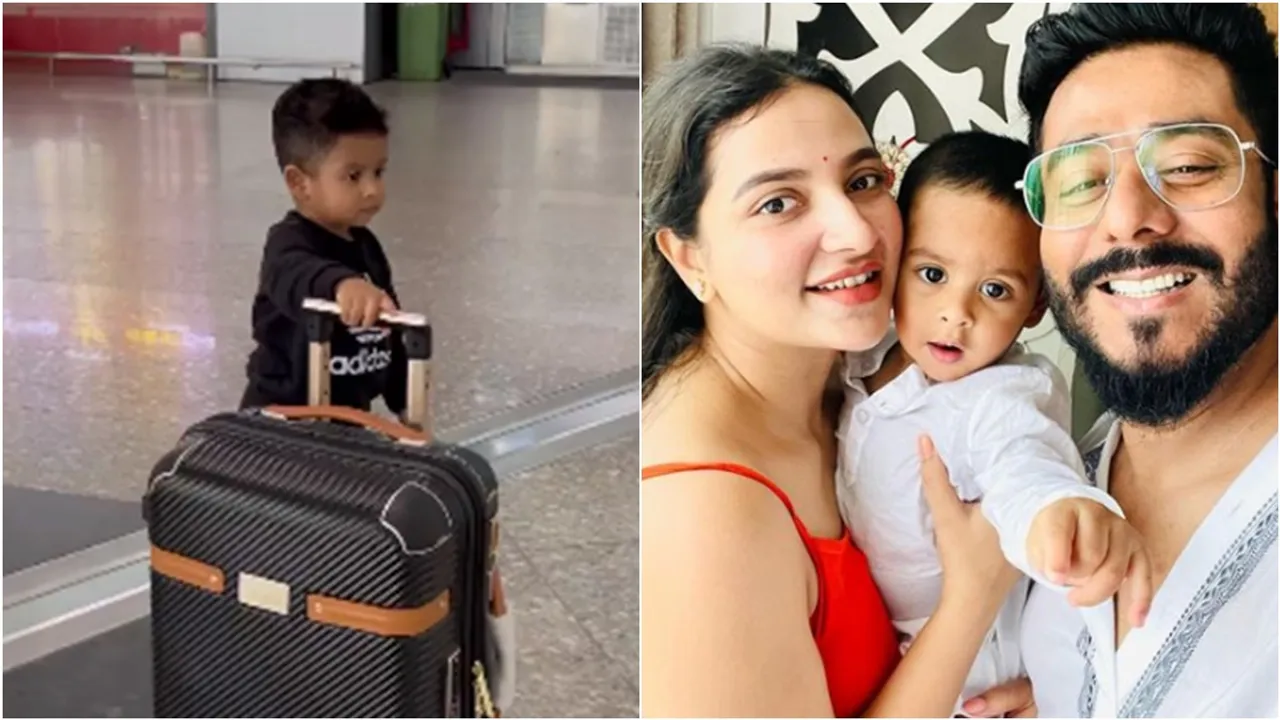 raj chakraborty-yuvaan, yuvaan at airport