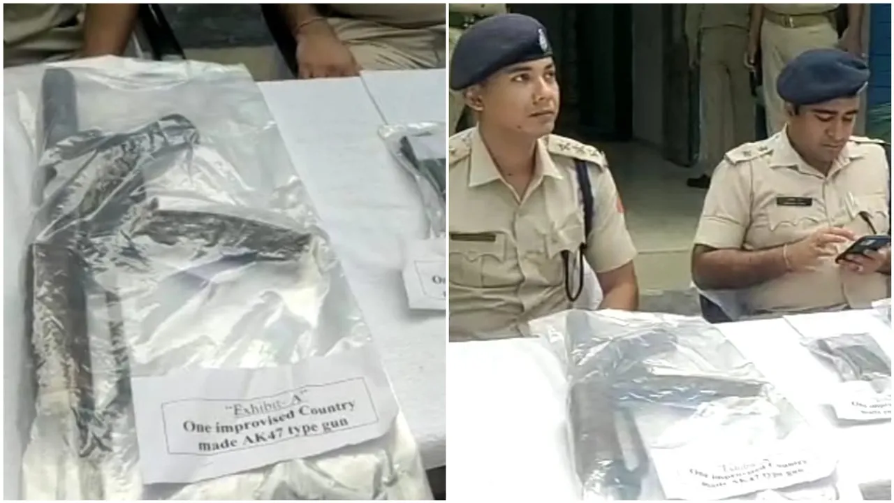 criminal arrest with ak 47 rifles at pandabeswar