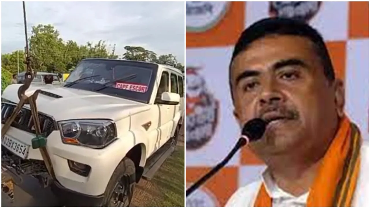 why suvendu adhikari's convoy faces repeatedly accident, bjp will moves court