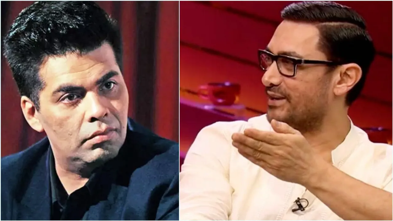 Karan Johar Aamir Khan, kareena kapoor aamir khan, aamir khan koffee with karan, koffee with karan 7, kareena aamir koffee with karan, karan johar, আমির খান, করণ জোহর, আমির খান করণ জোহর, কফি উইথ করণ, লাল সিং চাড্ডা, আমির করিনা, Indian Express Entertainment News, Bengali News today