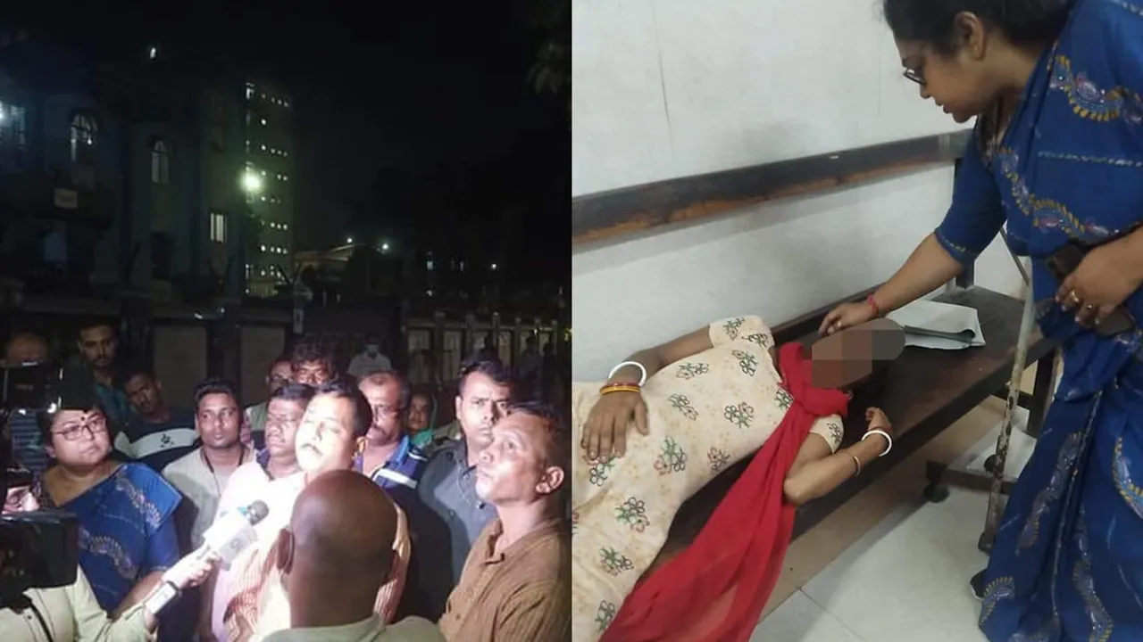 tmc mla and councilor allegedly beaten pregnant woman in narkeldanga kolkata