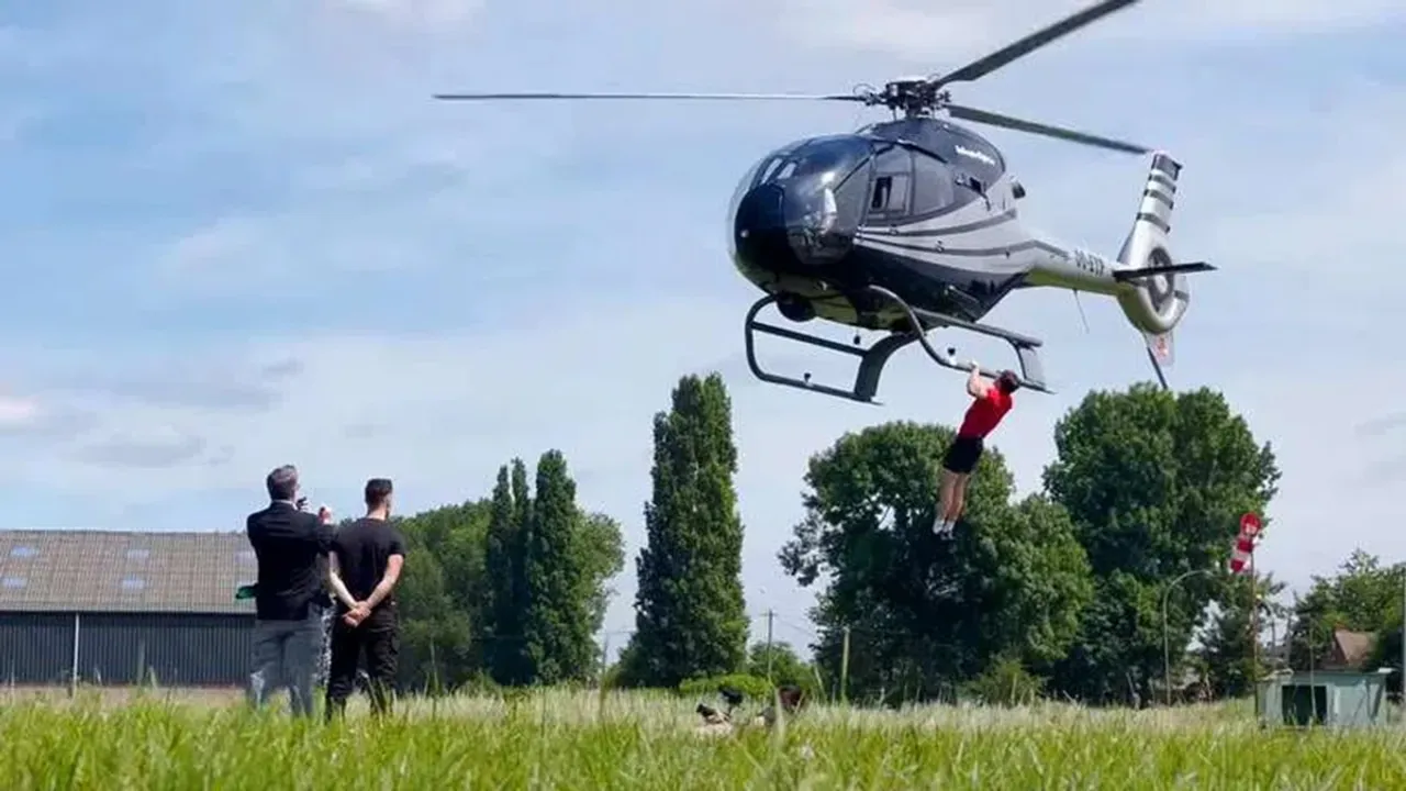 YouTubers, viral video, new viral video, Guinness World Record, helicopter