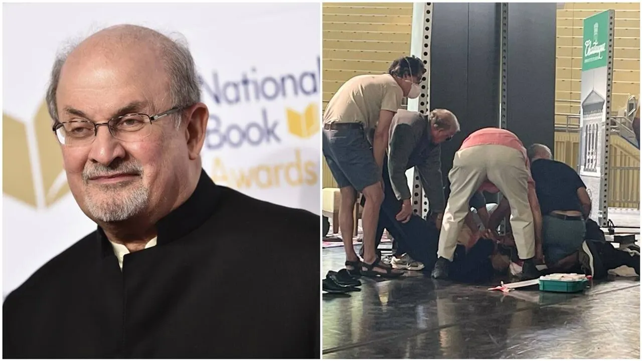 Salman Rushdie, Salman Rushdie attack in NY, Salman Rushdie attack, Salman Rushdie attack news, Midnight's Children, Salman Rushdie lecture, Salman Rushdie stabbed, Salman Rushdie news, Salman Rushdie death threats