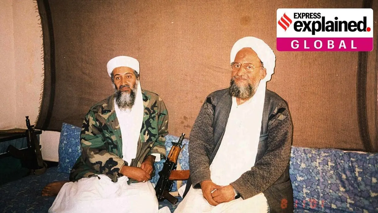 "Ayman al-Zawahiri, Zawahiri on India, Zawahiri India project, Zawahiri on Karnataka hijab row, Who was Zawahiri, Zawahiri killed, Joe Biden, Indian Express"
