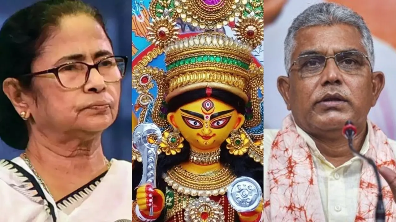 dilip ghosh on mamata banerjee-s govt-grants increase to durga puja committees
