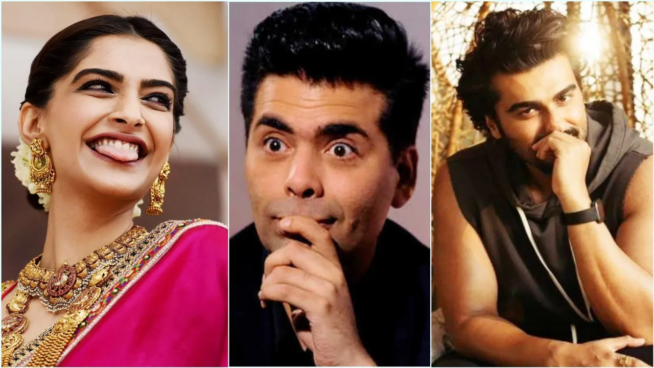 Karan Johar Sonam Kapoor, sonam kapoor, arjun kapoor, Sonam Arjun koffee with karan, koffee with karan, koffee with karan 7, karan johar, sonam kapoor koffee with karan, kwk, Sonam Arjun, সোনম কাপুর, অর্জুন কাপুর, করণ জোহর, সোনম কাপুর করণ জোহর, কফি উইথ করণ, সোনম কাপুর খবর, সোনম অর্জুন, অন্তঃসত্ত্বা সোনম কাপুর, Indian Express Entertainment News, Bengali News today