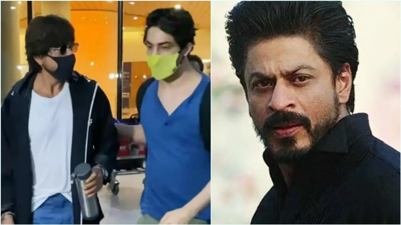 shah rukh khan, aryan khan, shah rukh aryan, aryan calms srk, abram khan, shah rukh airport, srk fan moment, srk angry at fan, aryan calms father, aryan protective son srk, srk, shah rukh khan news, shah rukh khan video, srk airport, শাহরুখ খান, বিমানবন্দরে শাহরুখ, শাহরুখ আরিয়ান, আরিয়ান খান, বিমানবন্দরে শাহরুখ খান, Indian Express Entertainment News, Bengali News today