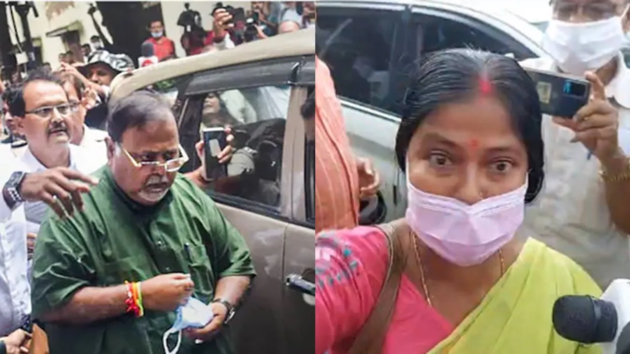 woman thrown shoe at Parth chatterjee, পার্থকে লক্ষ্য করে জুতো