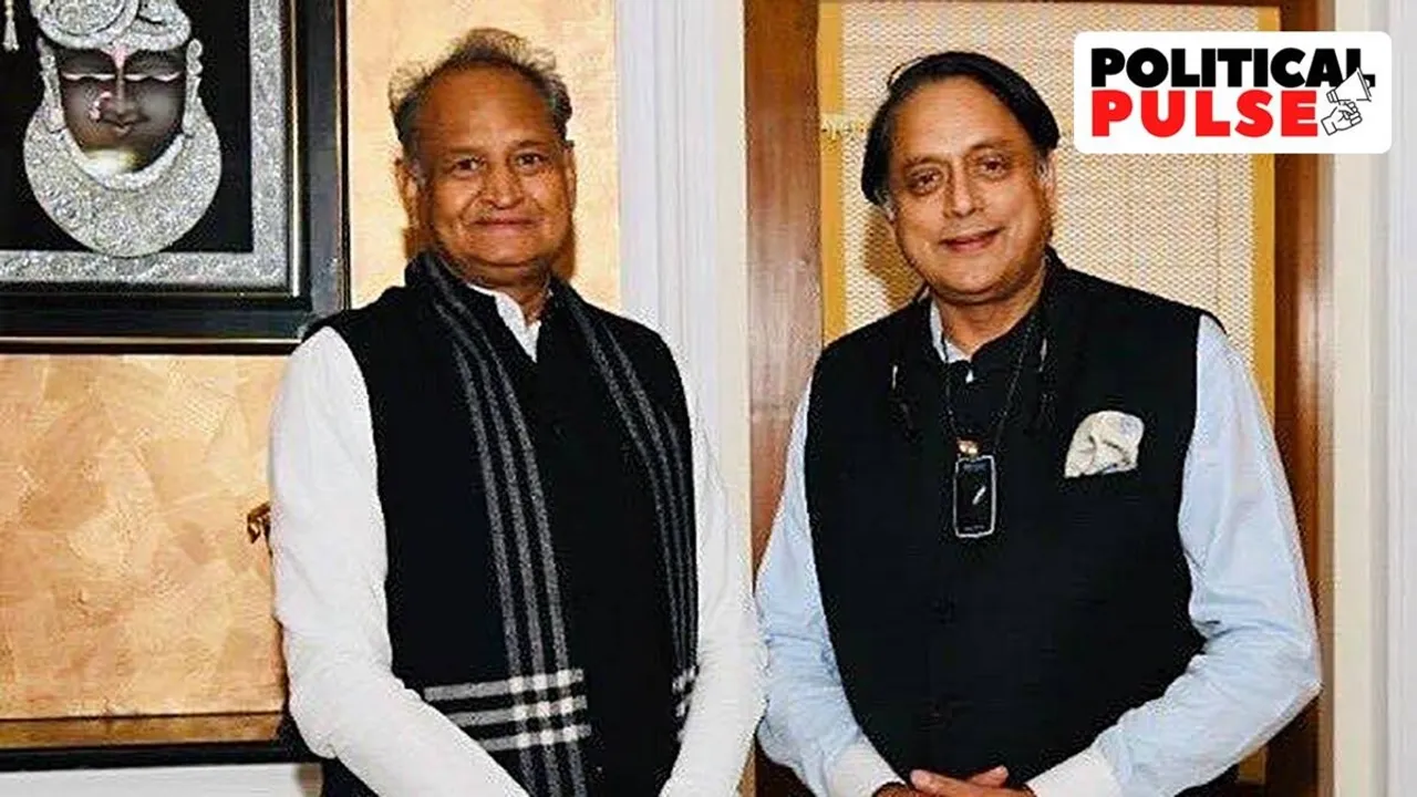Ashok Gehlot and Lok Sabha MP Shashi Tharoor
