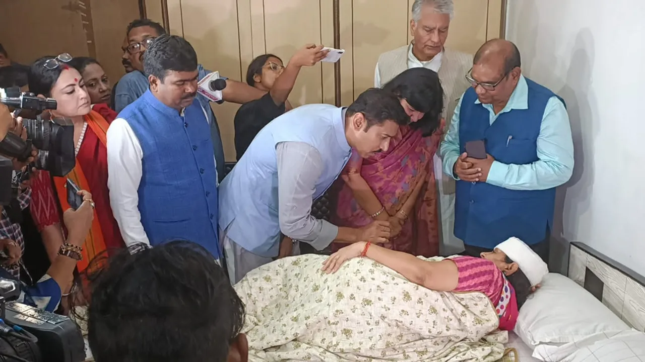 bjp central team visits kolkata