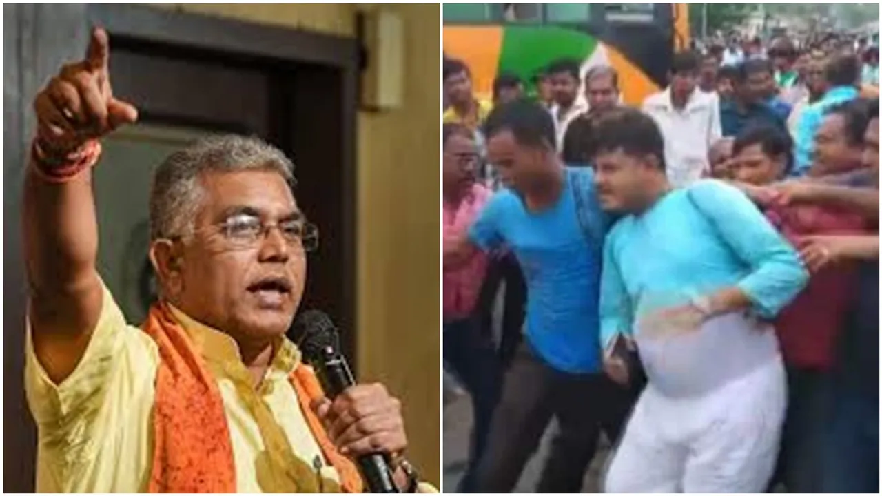 tmc panchayet pradhan have beaten by bjp supporters at tamluk